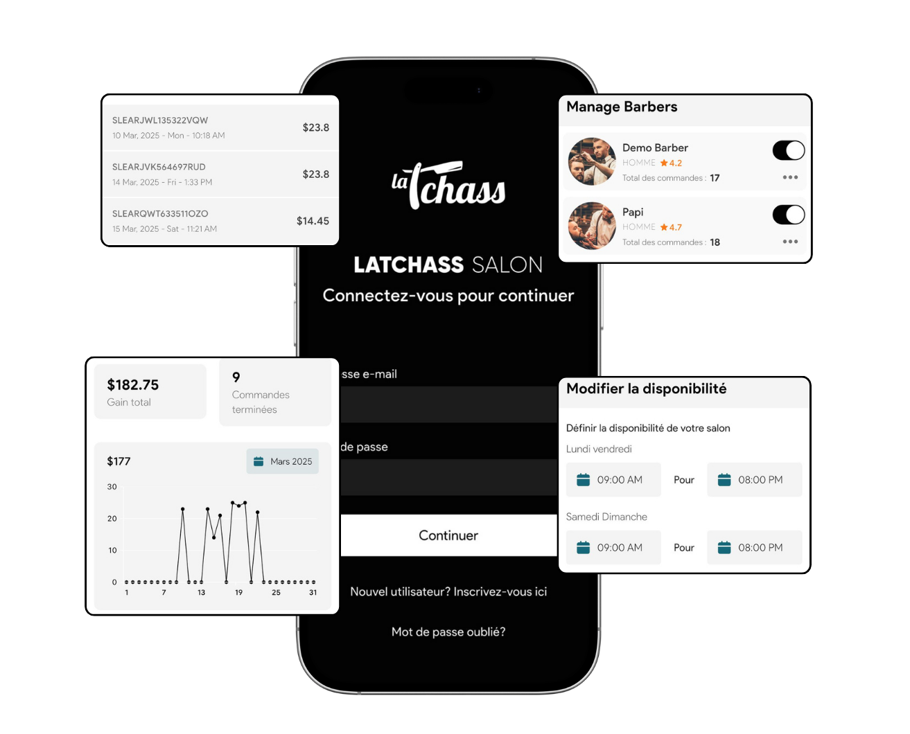 Application Latchass sur smartphone